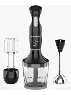 Hausberg HB-7706NG Black Ραβδομπλέντερ με Ανοξείδωτη Ράβδο 600W