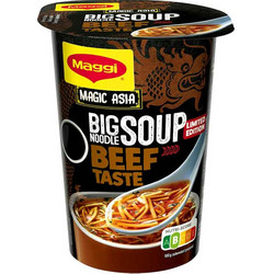 Maggi Magic Asia Big Soup Νουντλς Βοδινό 78γρ