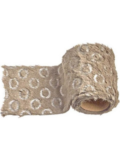 JΚ Home Decor - Ρολό από Γούνα Γκρι με Σχέδιο 8x200cm