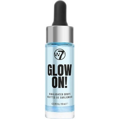W7 Glow On! Drops Clear Cut Highlighter Liquid 10ml