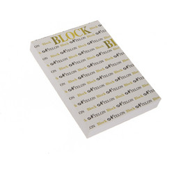 Μπλοκ σημειώσεων Ntelon Block λευκό 200φ. Μεσαίο (10 x 14 εκ.)