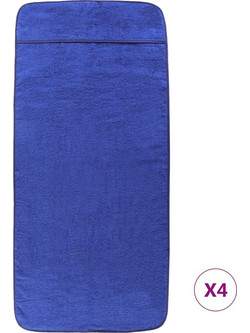vidaXL Πετσέτα Θαλάσσης Μπλε 60x135cm 3157058 4τμχ