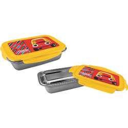 Graffiti Little Tikes Boy Ανοξείδωτο Παιδικό Δοχείο Φαγητού Κίτρινο 800ml