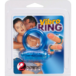 You2Toys Vibro Ring Ελαστικό Δαχτυλίδι Πέους Σιλικόνης με Δόνηση Μπλε