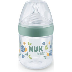 Nuk for Nature Πλαστικό Μπιμπερό με Θηλή Σιλικόνης κατά των Κολικών 0-6m Green 150ml