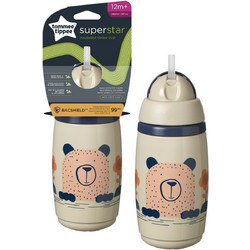 Tommee Tippee Ισοθερμικό Κύπελλο με Καλαμάκι Grey 266ml