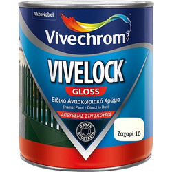 Vivechrom Vivelock Αντισκωριακό Διαλύτου Μετάλλου Ζαχαρί Gloss 0.75lt