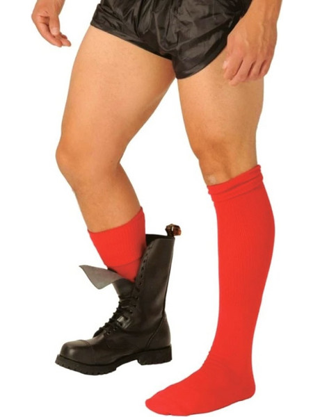 Mister B Red Boot Ανδρικές Κάλτσες Κόκκινες