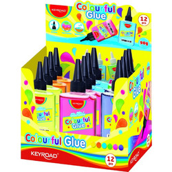 Keyroad Κόλλα Υγρής Μορφής Χρωματιστή 90γρ - Washable Colourful Glue 90gr Διάφορα Χρώματα KR972799