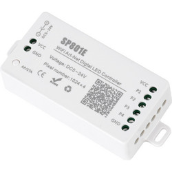 GLOBOSTAR(R) 73415 SP801E MATRIX Pixel Addressable RGB Controller DC 5-24V IP20 - WiFi + Art-Net + SPI/TTL + 4x1024 IC - M10xΠ4.5xΥ2cm