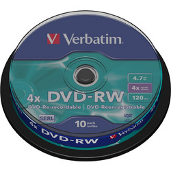 Verbatim DataLifePlus - DVD-RW x 10 - 4.7 GB - storage media