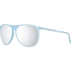 Porsche Design P8596 D Γυαλιά Ηλίου Aviator Κοκάλινα Μπλε με Ασημί Polarized Φακό