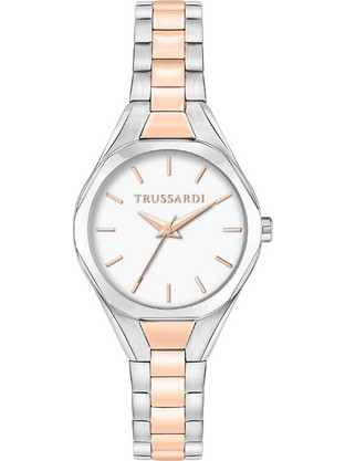Trussardi Γυναικείο Ρολόι με Ασημί Μεταλλικό Μπρασελέ R2453157509
