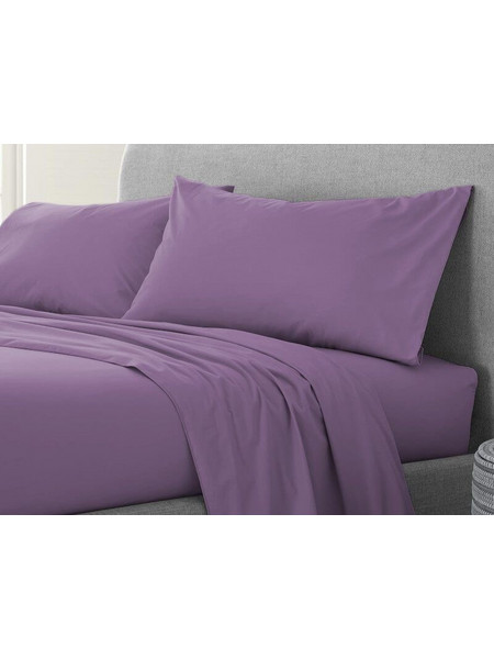 Σετ Μαξιλαροθήκες Λιλά 100% Cotton Reactive Γαρύφαλλο 2 Τεμαχίων 50x70
