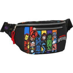 Safta The Avengers Super Heroes Τσαντάκι Μέσης Μαύρο 812379446