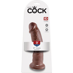 Pipedream King Cock 9" Ρεαλιστικό Dildo με Βεντούζα 23cm Καφέ