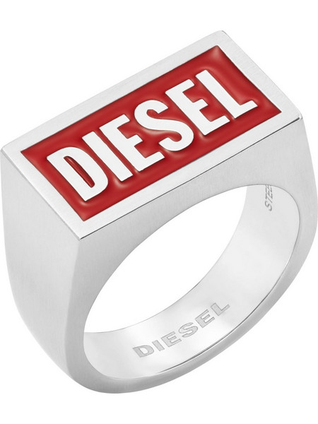 Diesel Ανδρικό Δαχτυλίδι από Ατσάλι Ασημί DX1366040