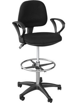 Woodwell BF501 Σκαμπό Γραφείου Μαύρο EO206,7