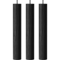 Umage Chimes Cluster Κρεμαστό Φωτιστικό Οροφής Τρίφωτο LED με Θερμό Λευκό Φως Μαύρο 2232