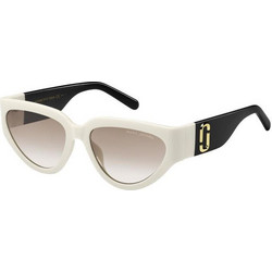 Marc Jacobs MJ645S CCP/HA Γυναικεία Γυαλιά Ηλίου Cat Eye Κοκάλινα Μαύρα Λευκά με Μαύρο Degradee Φακό