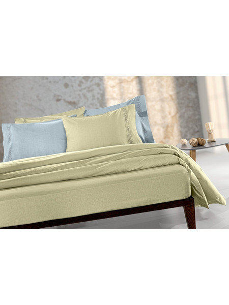 Guy Laroche Σεντόνι King Size Βαμβακερό 270x280 Color Plus Olive