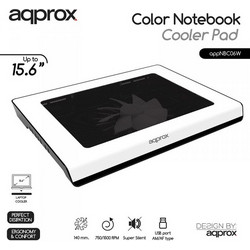 Approx NS06 Cooling Pad για Laptop έως 15.6" με 1 Ανεμιστήρα