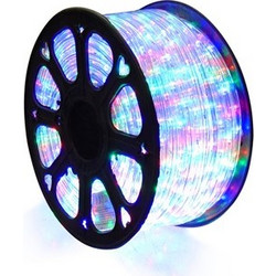 ΦΩΤΟΣΩΛΗΝΑΣ ΔΙΚΑΝΑΛΟΣ LED Φ13mm ΔΙΑΦΑΝΕΣ ΣΩΜΑ ΠΟΛΥΧΡΩΜΑ LED 50m ΜΕ ΤΡΙΑ ΣΕΤ ΑΞΕΣΟΥΑΡ SGR