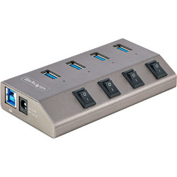 StarTech 5G4AIBS-USB-HUB-EU USB Hub 3.0 USB-A με 4 Θύρες USB-A & Εξωτερική Παροχή Ρεύματος