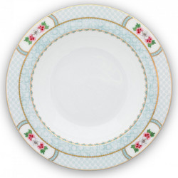 Pip Studio Πιάτο Βαθύ Πορσελάνης Blushing Birds White 27cm 51001203