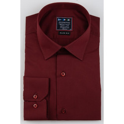 POLIGIANNI-DOMINO Πουκάμισο Slim Fit 20502-33 ΜΠΟΡΝΤΩ