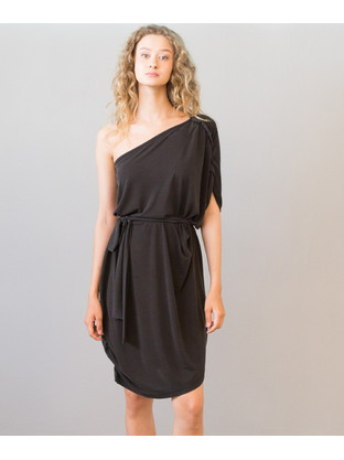 Collectiva Noir Hanane Mini Καλοκαιρινό Φόρεμα Μαύρο CNB16WA23CPR