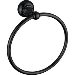 Performa Design Victoria 614-400 Black Matt Επίτοιχος Κρίκος O19 cm