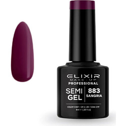 Elixir Semigel 883 Sangria Ημιμόνιμο Βερνίκι Νυχιών 8ml