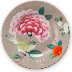 Pip Studio Πιάτο Γλυκού Πορσελάνης Blushing Birds Khaki 12cm 51001209