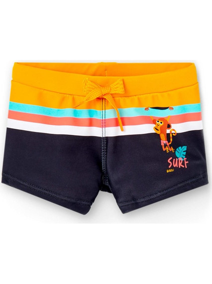 Boboli Βρεφικό Μαγιό Boxer για Αγόρι Πορτοκαλί Navy Μπλε 816140-2547