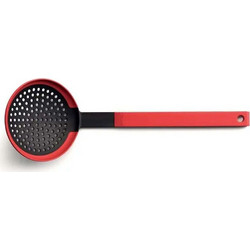 Κουτάλα Ξαφρίσματος Τρυπητή Cook It KU006 32cm Red-Black Woll Σιλικόνη