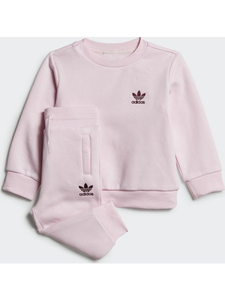 Adidas Βρεφικό Σετ Φόρμας Χειμωνιάτικο Ροζ IJ7191
