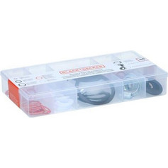 Black & Decker Σετ ροδέλες και κλιπ 86 τεμαχίων με κασετίνα, 21x11.5x3.3 cm - Black & Decker