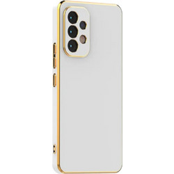 Bodycell Gold Plated Back Cover White (Samsung Galaxy A32)
