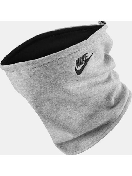 Nike Neckwarmer Reversible Club Fleece N.100.8241-099 DK GREY HEATHER/BLACK/WHITE