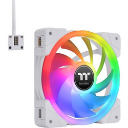 Thermaltake Swafan EX12 Case Fan 120mm RGB με Σύνδεση 3-Pin 4-Pin PWM 3τμχ White CL-F169-PL12SW-A