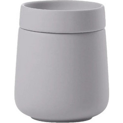 Zone Denmark Δοχείο Αποθήκευσης Για Μπατονέτες Stoneware O8,4x10,5 290 ml - Nova One Gull Grey
