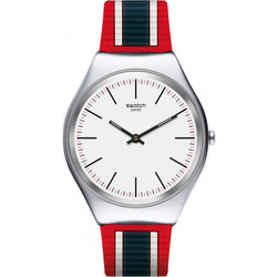 Swatch Skinflag Γυναικείο Ρολόι με Πολύχρωμο Καουτσούκ Λουράκι SYXS114