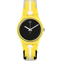 Swatch Imala Γυναικείο Ρολόι με Πολύχρωμο Καουτσούκ Λουράκι GJ140