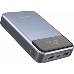 Swissten Power Bank 20000mAh 100W με 2 Θύρες USB-A & Θύρα USB-C Power Delivery Silver