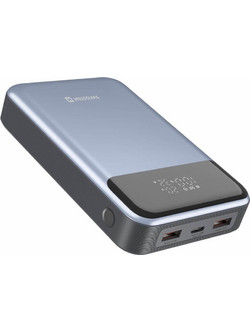 Swissten Power Bank 20000mAh 100W με 2 Θύρες USB-A & Θύρα USB-C Power Delivery Silver