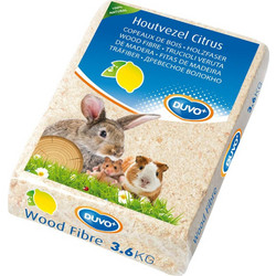 Duvo Plus Wood Fiber Lemon Ίνες Ξύλου Για Τρωκτικά Λεμόνι 3,6kg