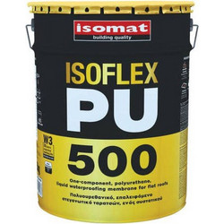 Isomat Isoflex PU 500 Ελαστομερές Επαλειφόμενο Πολυουρεθανικό Στεγανωτικό Ταράτσας Λευκό 25kg