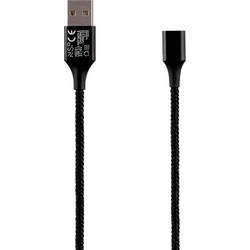 NSP ΚΑΛΩΔΙΟ USB-A ΦΟΡΤΙΣΗΣ-DATA MAGNETIC BRAIDED NSC01 3.5A QC 2.0 1m BLACK
