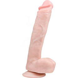 EasyToys Ρεαλιστικό Dildo με Βεντούζα & Όρχεις 26.5cm Flesh